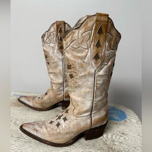 J.B. Dillon Tan Western Boots